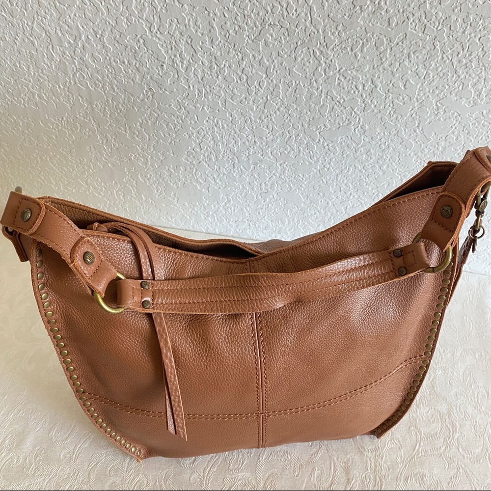 The sak brown leather studded hobo bag - Picture 8 of 8